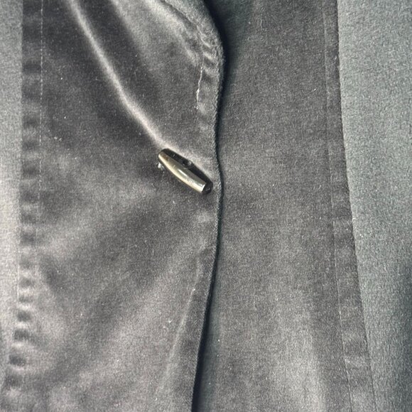 VTG Avenue Montaigne Women' Velvet Cashmere Cotton Wool Evening Jacket Size 2 - Picture 10 of 10